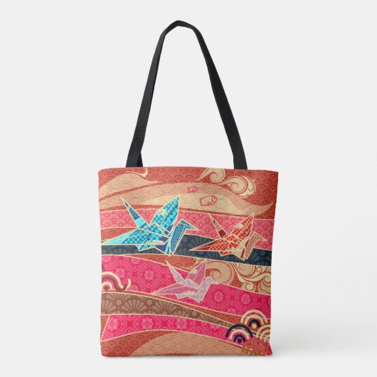Orizuru Festival Pattern Tote Bag (Achterkant)