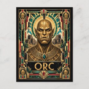 Ork, Art Deco Mythisch Briefkaart