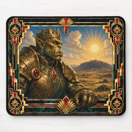 Ork, Art Deco Mythisch Muismat (Voorkant)