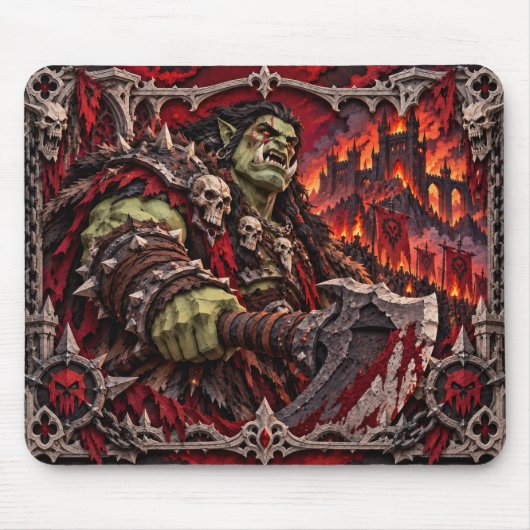 Ork, Paper Cut Monster Muismat (Voorkant)