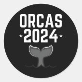 Orka 2024 ronde sticker (Voorkant)