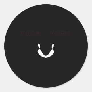 Orka aanvallende boten boven op hen boten ronde sticker