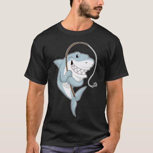 Orka als visser met hengel t-shirt (Voorkant)