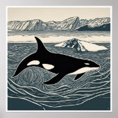 Orka - Archival Woodblock Print (Voorkant)