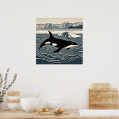 Orka - Archival Woodblock Print (Keuken)