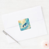 Orka Bewaker van de Diepte Vierkante Sticker (Envelop)