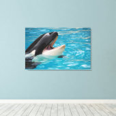 Orka canvas afdruk (Insitu (Houten vloer))