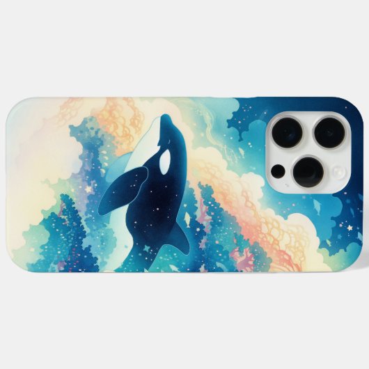Orka dansen in de golven Case-Mate iPhone case (Achterkant (horizontaal))