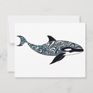 Orka doodle Small Notitiekaartje