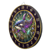 Orka en schildpad thema muurkunst dartbord (Voorkant Rechts)