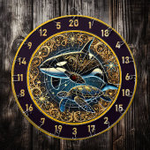 Orka en Turtle Dartboard Muur Centerpiece Dartbord