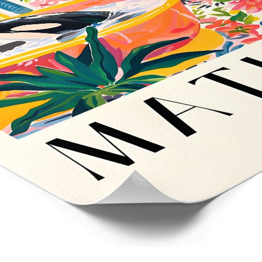 Orka in bad Poster, Matisse Print, Maximalist Poster (Hoek)