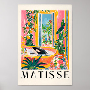 Orka in bad Poster, Matisse Print, Maximalist Poster