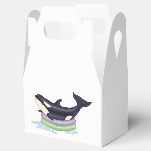 Orka in een kinderbad bedankdoosjes (Geopend)