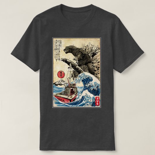 Orka in Japan Wandtapijt T-shirt (Design voorkant)