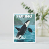 Orka in Tofino Canada Reizen Briefkaart (Staand voorkant)