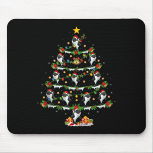 Orka kerstboom lichten Grappig zee dier Orka W Muismat