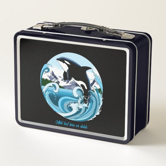 Orka Killer walvis Blauwe Oceaan (Achterkant)