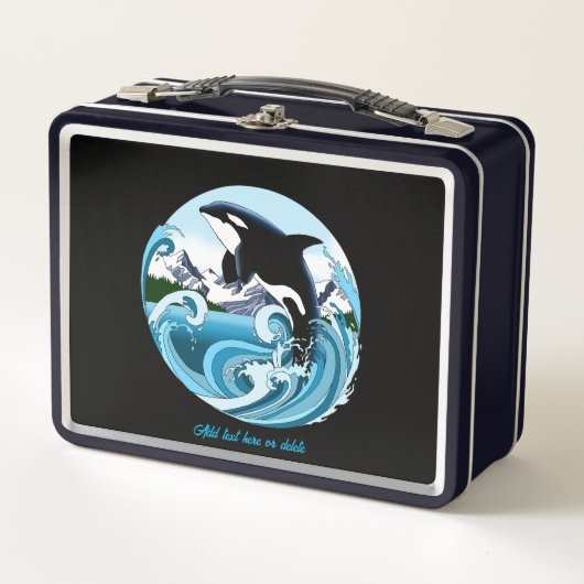 Orka Killer walvis Blauwe Oceaan (Voorkant)