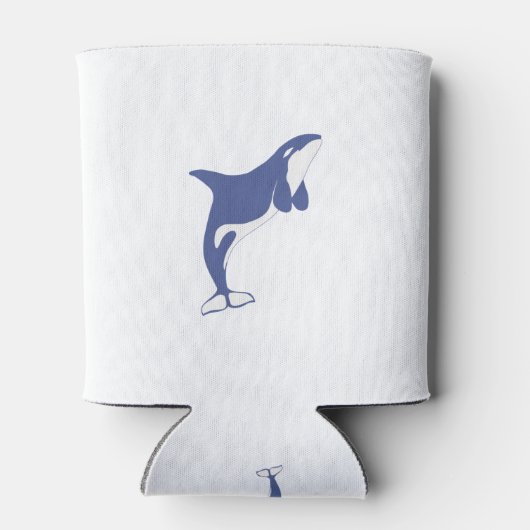 Orka - Killer Whale - Blauw - Grappig dier Blikjeskoeler (Achterkant)