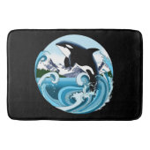 Orka Killer Whale Blue Ocean Badmat (Voorkant)