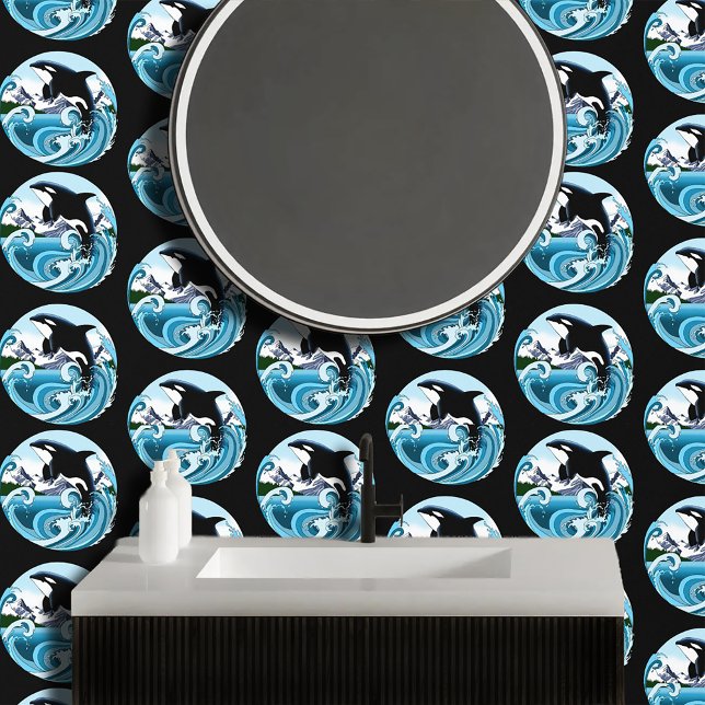 Orka Killer Whale Blue Ocean Behang (Creator heeft geüpload)
