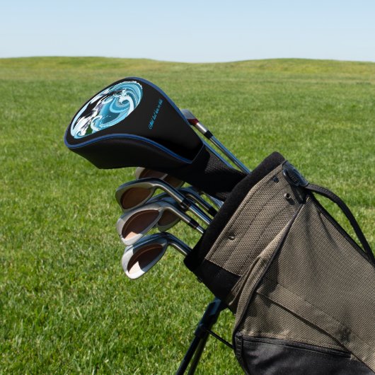 Orka Killer Whale Blue Ocean Golfheadcover (Insitu)