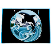 Orka Killer Whale Blue Ocean Groot Cadeauzakje (Voorkant)