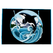 Orka Killer Whale Blue Ocean Groot Cadeauzakje (Achterkant)