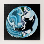 Orka Killer Whale Blue Ocean Legpuzzel (Horizontaal)