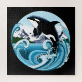 Orka Killer Whale Blue Ocean Legpuzzel (Verticaal)