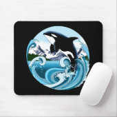 Orka Killer Whale Blue Ocean Muismat (Met muis)