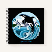 Orka Killer Whale Blue Ocean Notitieboek (Voorkant)