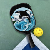 Orka Killer Whale Blue Ocean Pickleball Paddle