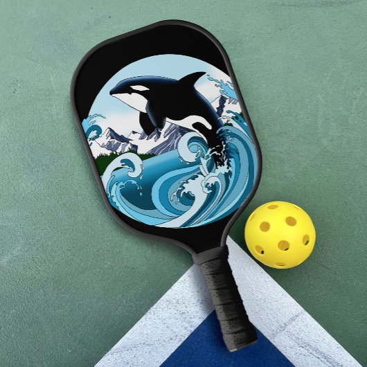 Orka Killer Whale Blue Ocean Pickleball Paddle