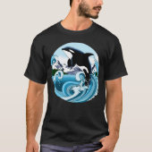 Orka Killer Whale Blue Ocean T-shirt (Voorkant)