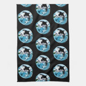 Orka Killer Whale Blue Ocean Theedoek (Verticaal)