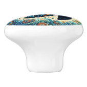 Orka Killer Whale Floral Whimsical Nautical Beach Keramische Knop (Zijkant)