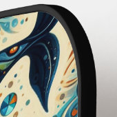 Orka Killer Whale Floral Whimsical Nautical Beach Pickleball Paddle (Links Detail)