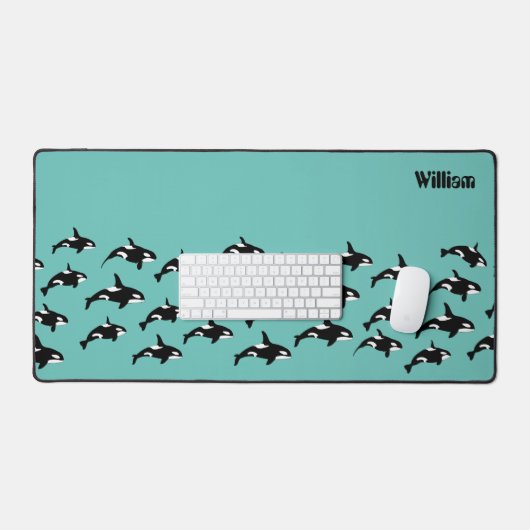 Orka Killer Whale gepersonaliseerd Bureaumat (Keyboard & Muis)