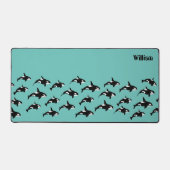 Orka Killer Whale gepersonaliseerd Bureaumat (Voorkant)
