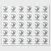 Orka Killer Whale Killing It Funny Cadeaupapier (Vlak)