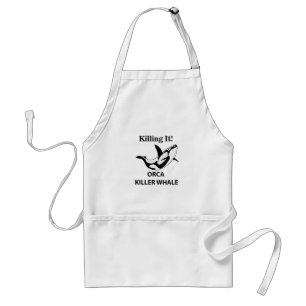 Orka Killer Whale Killing It Funny Standaard Schort