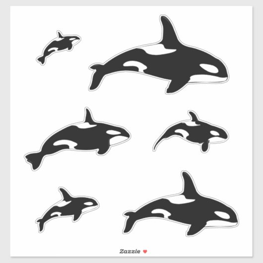 Orka Killer Whale Set Sticker (Vel)