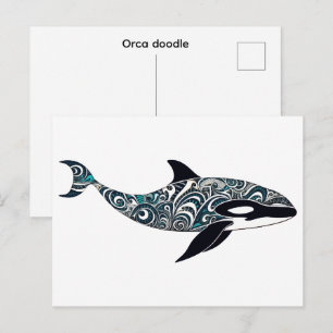 Orka krabbel Klein Briefkaart