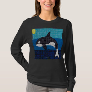 Orka (levendig) - Dames Lange Mouwen T-shirt
