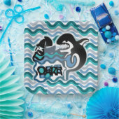 ORKA LOKA / ORCA LOCA BY MASANSER pixelat Papieren Bordje (Feest)