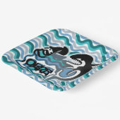 ORKA LOKA / ORCA LOCA BY MASANSER pixelat Papieren Bordje (Gebogen)