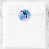 Orka Mam en Baby Sticker (Tas)