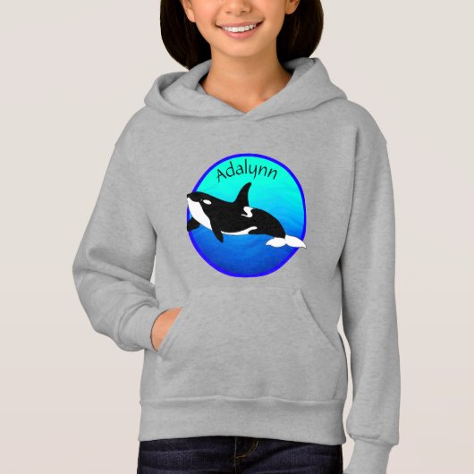  Orka - Meisjes Hoodie (Voorkant)